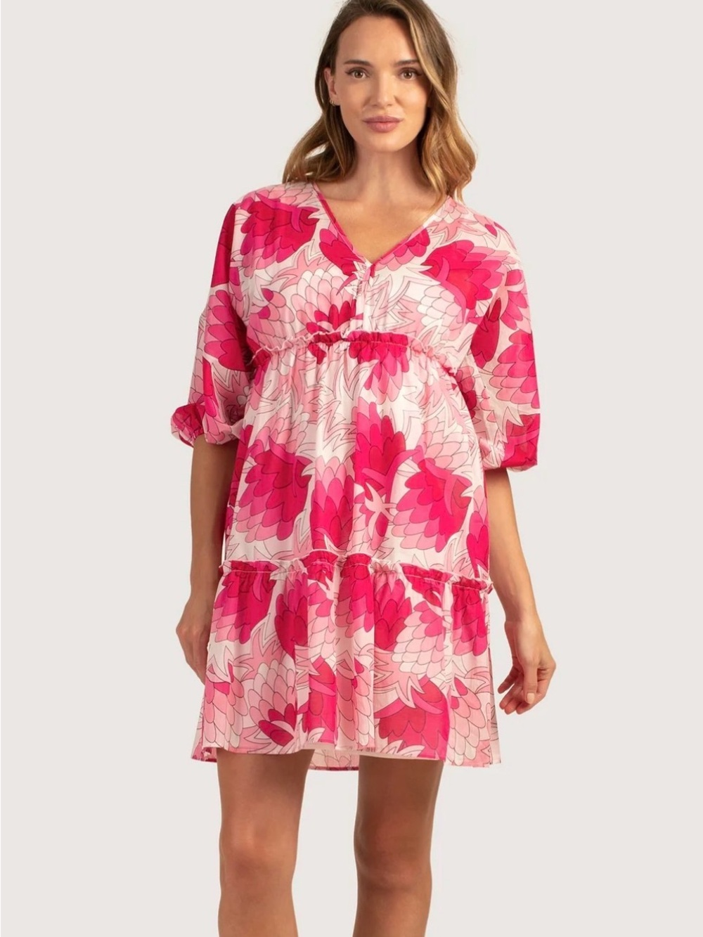 Trina Turk Archo Iris 2 Women’s Pink Floral Dress
